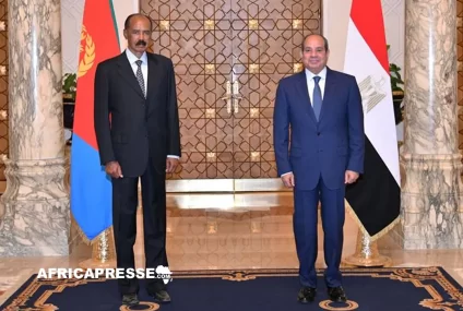 Egypte‑Érythrée : Abdel Fattah Al-Sissi reçoit Isaias Afwerki pour des discussions sur la sécurité et la stabilité régionales