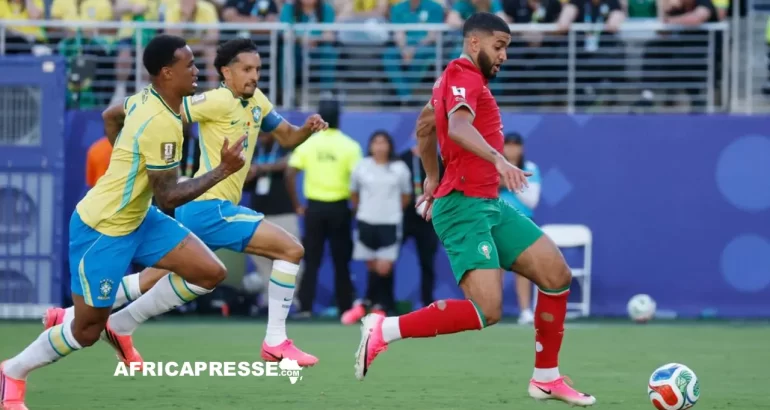 Coupe du monde 2026 : Le Maroc fait vaciller le Brésil pour son entrée en lice (1-1)