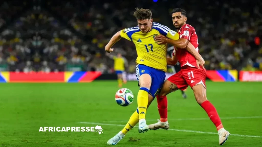 Mondial 2026 : la Tunisie humiliée par la Suède