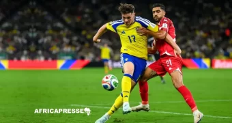 Coupe du monde 2026 : la Tunisie sombre face à la Suède et compromet déjà ses chances (1-5) Coupe du monde 2026 : la Tunisie sombre face à la Suède et compromet déjà ses chances (1-5)