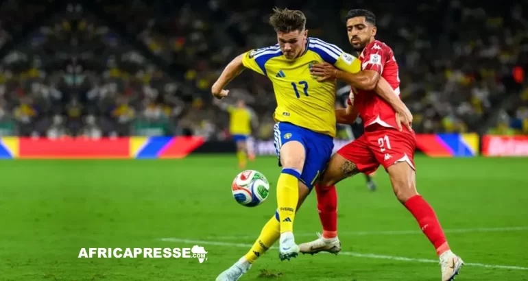 Coupe du monde 2026 : la Tunisie sombre face à la Suède et compromet déjà ses chances (1-5)