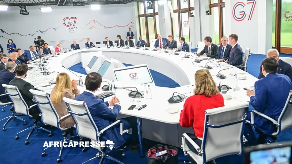 Sommet du G7 a Evian en France