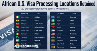 Liste des 20 centres de traitement des visas américains en Afrique