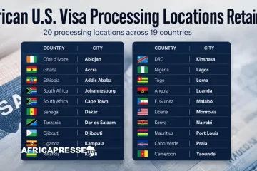 Liste des 20 centres de traitement des visas américains en Afrique