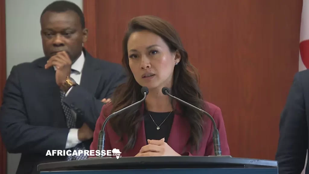 La ministre des Femmes et de l’Égalité des genres, a annoncé le financement aux entrepreneurs noirs à Winnipeg le 24 juin.
