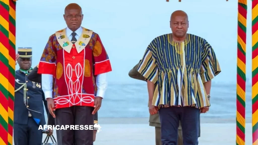 Brice Clotaire Oligui Nguema et John Dramani Mahama
