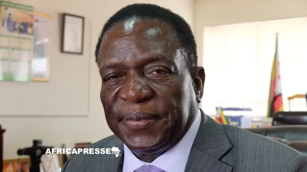 Emmerson Mnangagwa, président du Zimbabwé