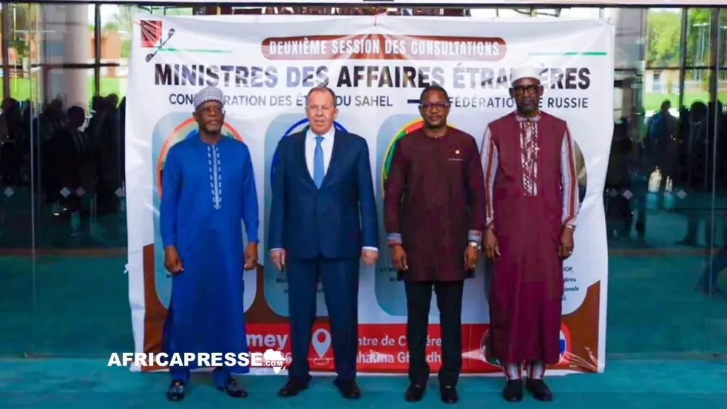 Les ministres des Affaires étrangères de la Confédération des États du Sahel (AES) et de la Fédération de Russie à Niamey