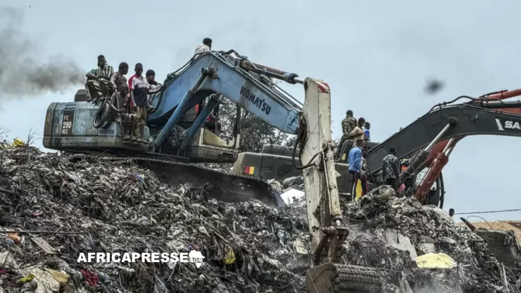 30 morts dans l’éboulement d’une décharge à Conakry en Guinee