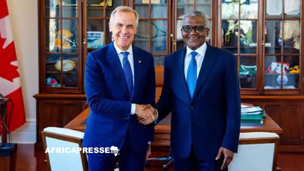 Aliko Dangote et Mark Carney