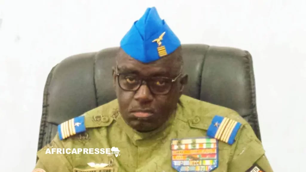 Le ministre nigérien des Transports et de l’Aviation civile, le colonel-major Abdouramane Amadou