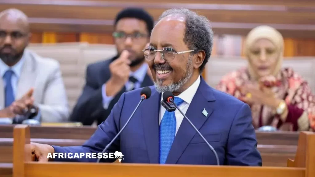Le président somalien Hassan Cheikh Mohamoud
