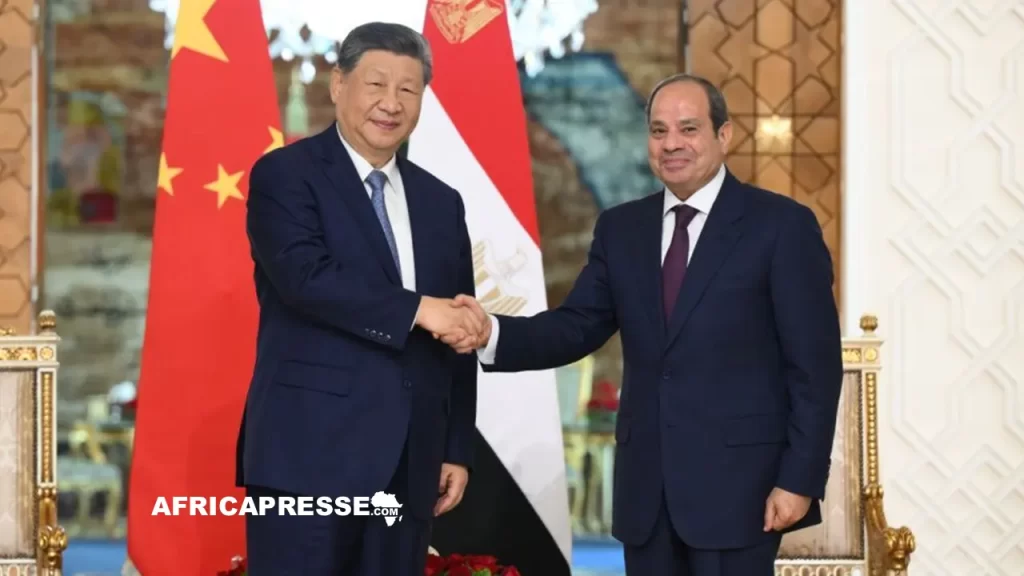 Le président égyptien Abdel Fattah Al-Sissi, et son homologue chinois Xi Jinping