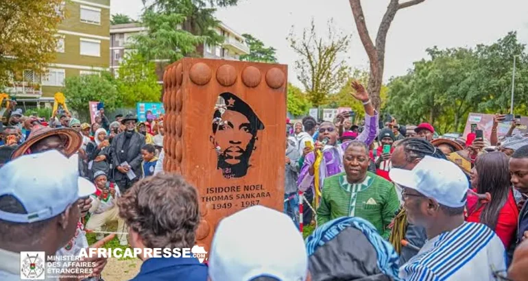 Italie : Rome honore Thomas Sankara avec un monument et lance un appel à bâtir son mémorial au Burkina Faso