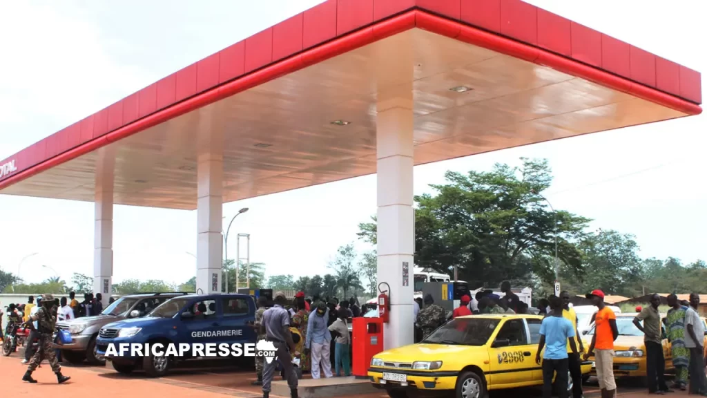 Une station-service à Bangui
